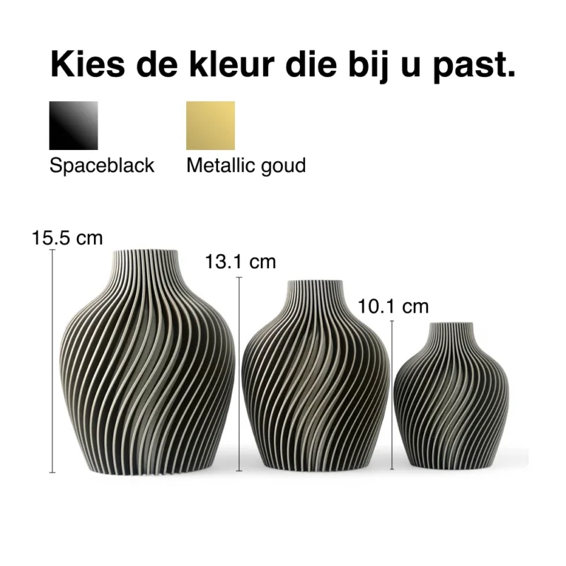 Vasenset CONSDORF Metallic Goud - Tabletop Trio