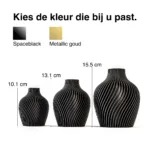 Vasenset CONSDORF Space Black - Tabletop Trio