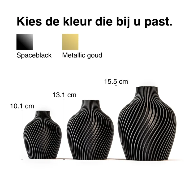 Vasenset CONSDORF Space Black - Tabletop Trio